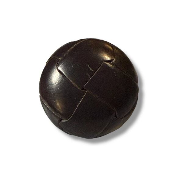 VTG Resin Leather Look Shank Buttons Set of 11 Brown and Black Craft Sewing - Picture 3 of 8